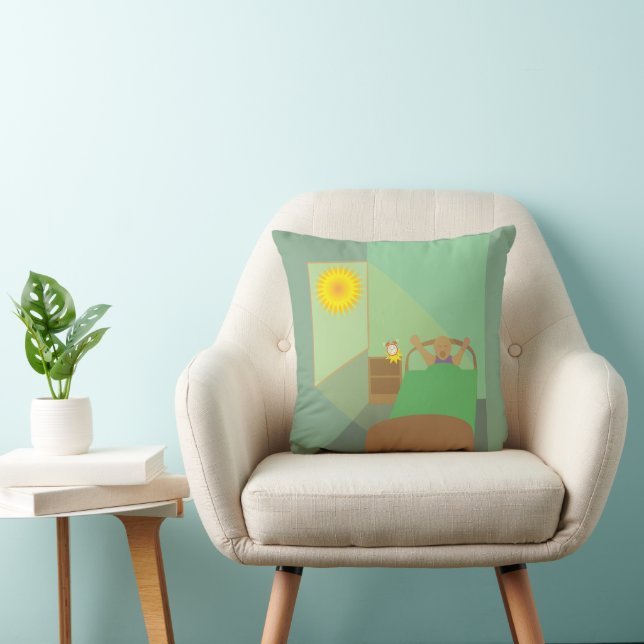 Awakening Throw Pillow (Chair)