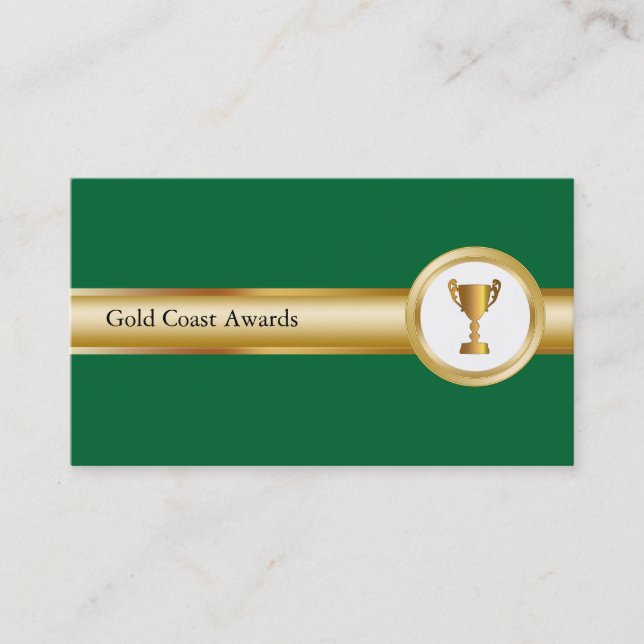 Award And Trophy Business Cards (Front)