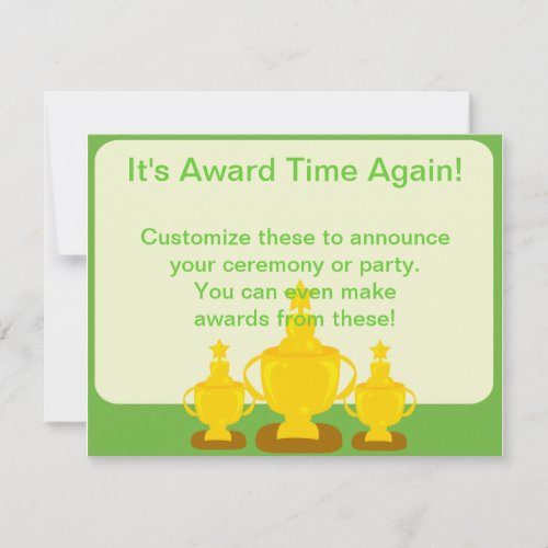Award Ceremony or Party Invitation