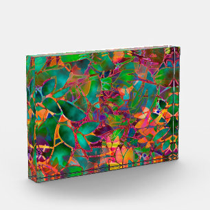 Award Floral Abstract Stained Glass