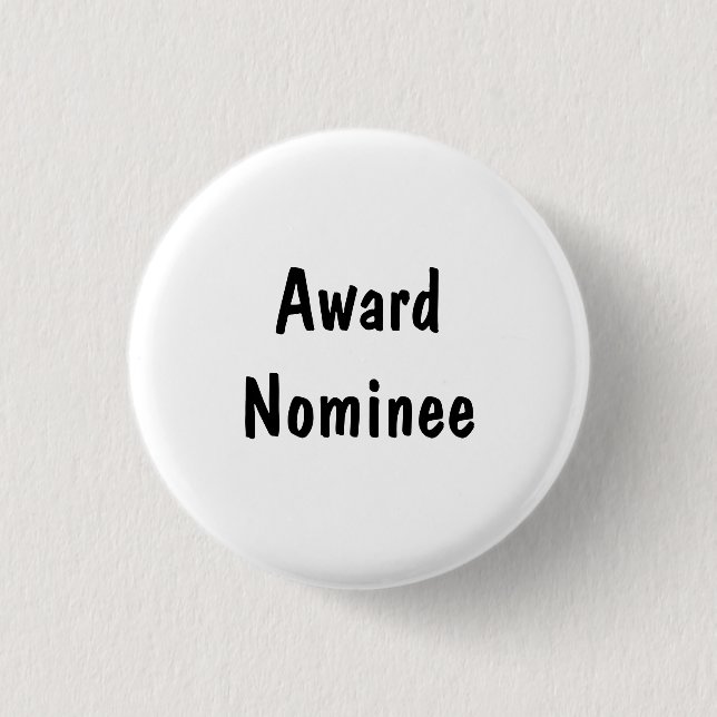 Award Nominee Pinback Button (Front)
