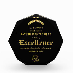 Award of Excellence Award with Business Logo