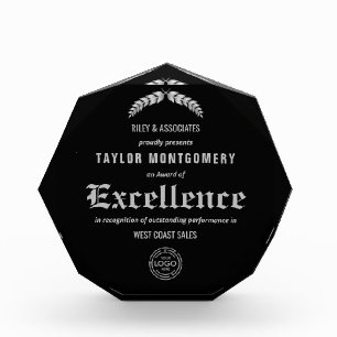 Award of Excellence Award with Business Logo