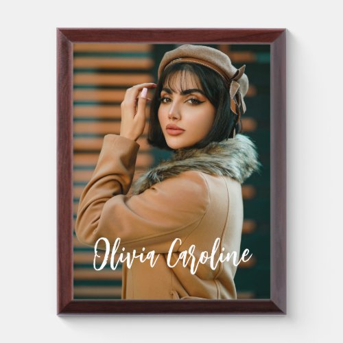 Award Plaque - photo & text personalized