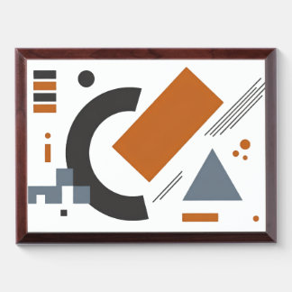 Award Plaque with creative geometric design