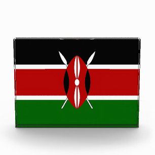 Award with federal flag of Kenya