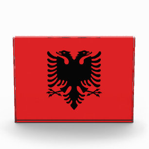 Award with flag of Albania
