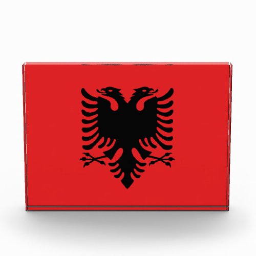 Award with flag of Albania