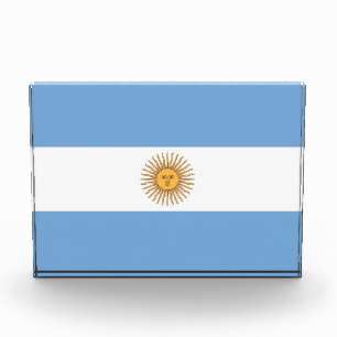 Award with flag of Argentina