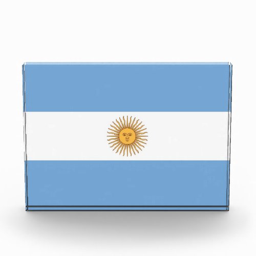 Award with flag of Argentina