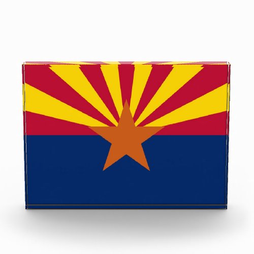 Award with flag of Arizona USA