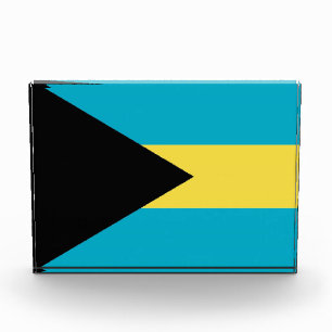 Award with flag of Bahamas