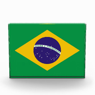 Award with flag of Brazil