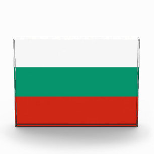 Award with flag of Bulgaria