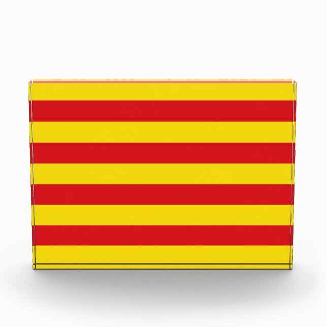 Award with flag of Catalonia, Spain (Front)