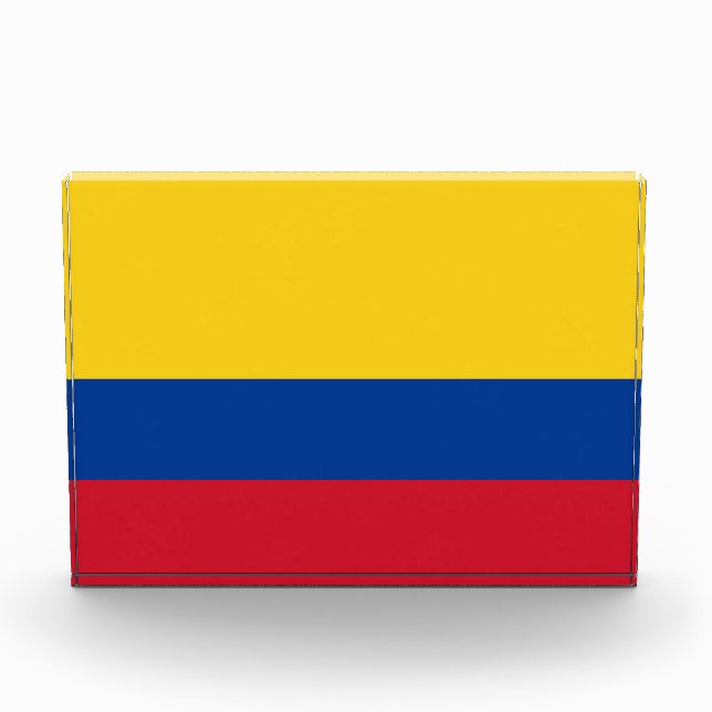 Award with flag of Colombia (Front)