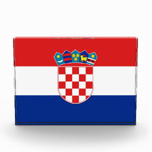Award with flag of Croatia