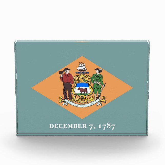 Award with flag of Delaware, U.S.A. (Front)