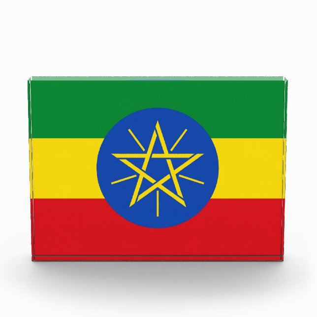 Award with flag of Ethiopia (Front)
