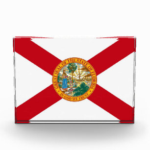 Award with flag of Florida, U.S.A.
