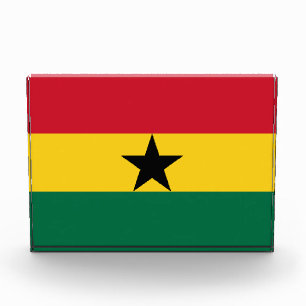Award with flag of Ghana