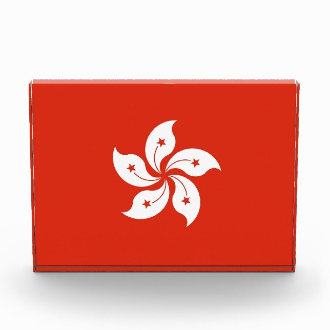 Award with flag of Hong Kong, China (Front)