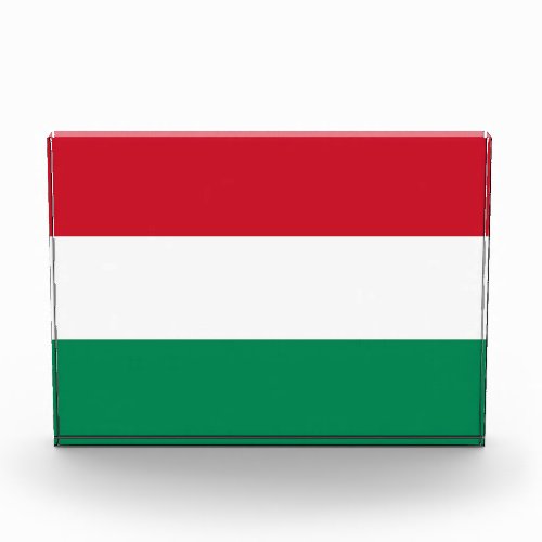 Award with flag of Hungary