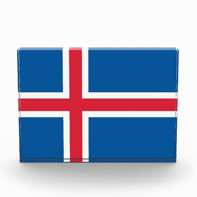 Award with flag of Iceland (Front)
