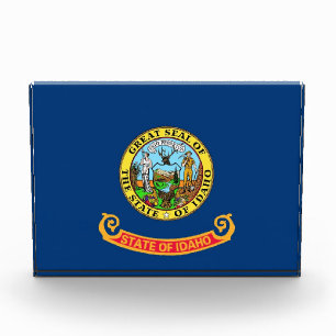 Award with flag of Idaho, U.S.A.