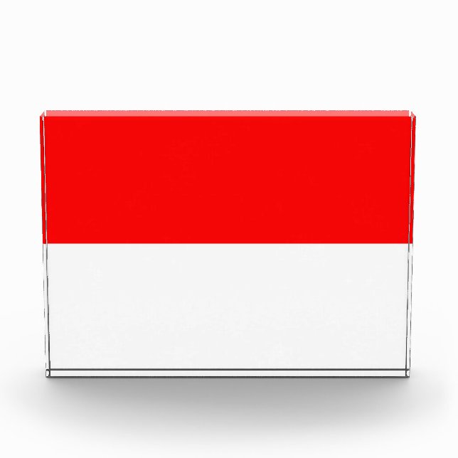 Award with flag of Indonesia (Front)