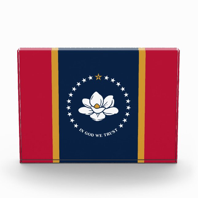 Award with flag of Mississippi State, USA (Front)