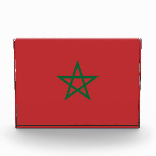Award with flag of Morocco