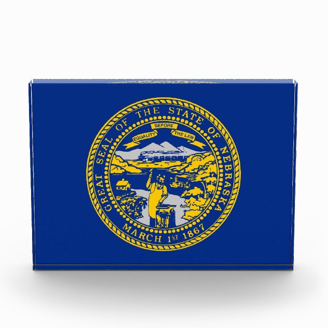 Award with flag of Nebraska, U.S.A. (Front)