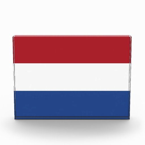 Award with flag of Netherlands