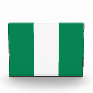 Award with flag of Nigeria