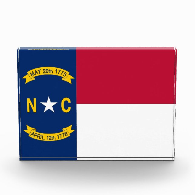Award with flag of North Carolina, U.S.A. (Front)