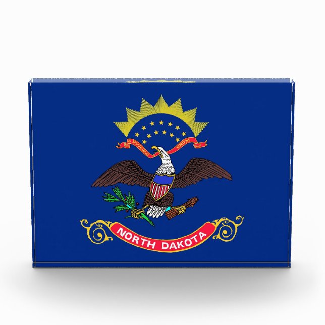 Award with flag of North Dakota, U.S.A. (Front)