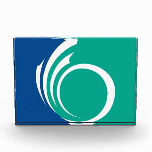 Award with flag of Ottawa, Canada