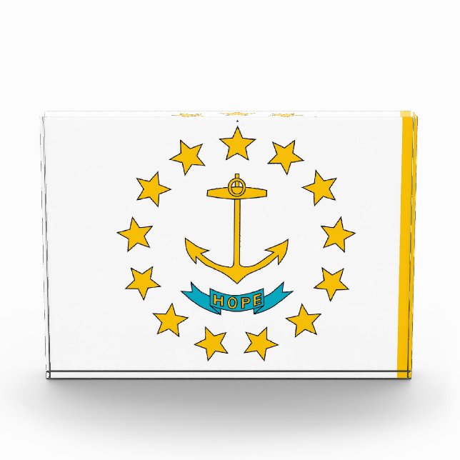 Award with flag of Rhode Island, U.S.A. (Front)