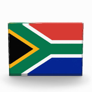 Award with flag of South Africa