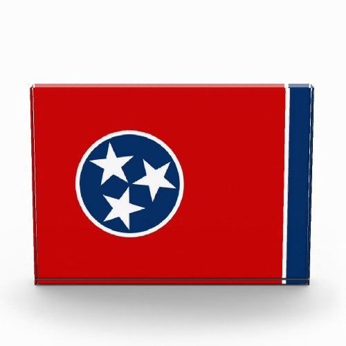 Award with flag of Tennessee USA