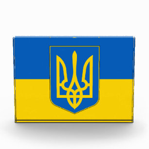 Award with flag of Ukraine