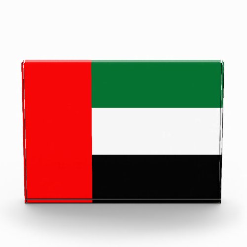 Award with flag of United Arab Emirates