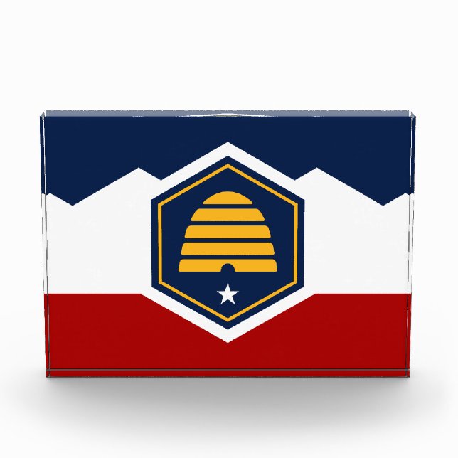 Award with flag of Utah, USA (Front)