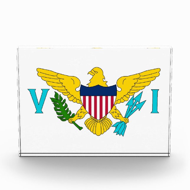 Award with flag of Virgin Islands, U.S.A. (Front)