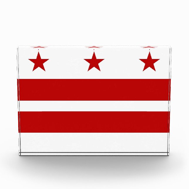 Award with flag of Washington DC, U.S.A. (Front)