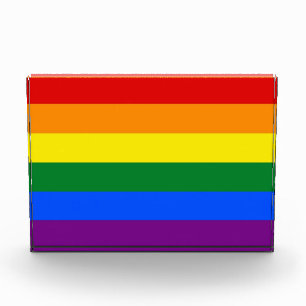 Award with Rainbow LGBT Pride Flag