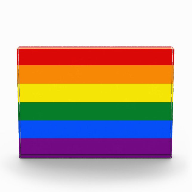 Award with Rainbow LGBT Pride Flag (Front)