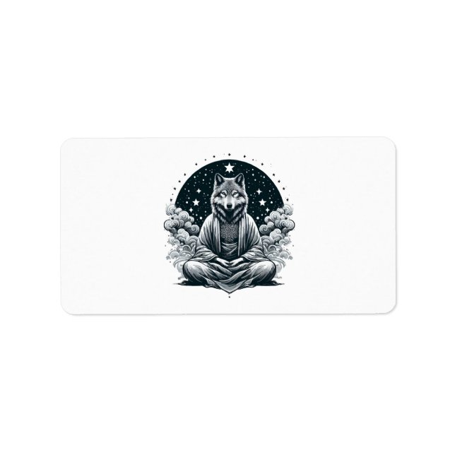 Aware Wolf Label (Front)