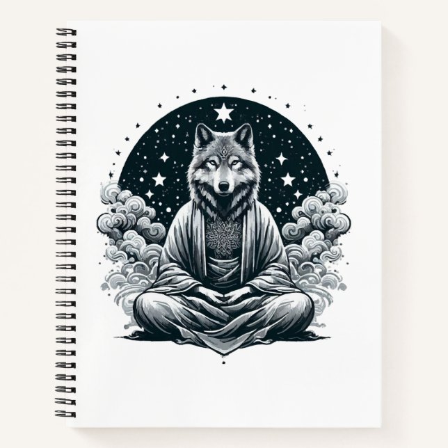 Aware Wolf Notebook (Front)